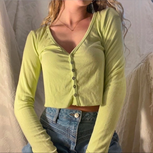 PRINCESS POLLY GREEN LONG STLEVE - Picture 2 of 3